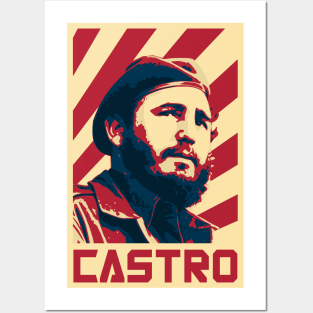 Fidel Castro Retro Propaganda Posters and Art